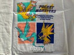 Rare Vintage 1999 Legendary Birds Pokemon Tshirt Taille S Nintendo Anime