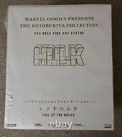 Red Hulk Kotobukiya Fine Art Statue Limited Edition Marvel Comics Rare #196/1000