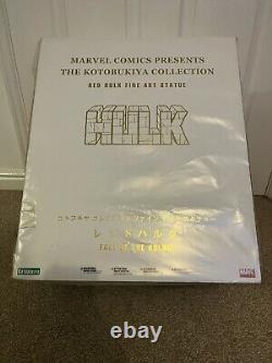 Red Hulk Kotobukiya Fine Art Statue Limited Edition Marvel Comics Rare #196/1000