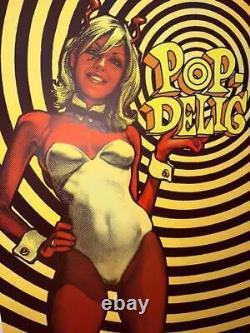 Rockin' Jelly Bean Pop-delic Girl Affiche D'écran En Soie Rjb Rare Jp Nouveau