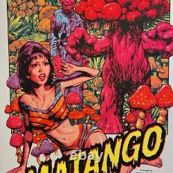 Rockin'jelly Bean Matango Kaiju Toho Affiche D'écran Sur La Soie Rjb Mushroom Rare