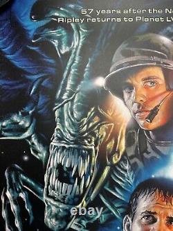 Roger Motzkus Aliens Édition Limitée Impression d'Art de Film Rare BNG Mondo