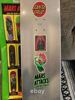 Santa Cruz X Mars Attaques Devine Heritage Skateboard Deck Rare Best One