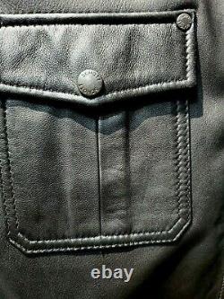 Schott Nyc Rare Supple Trucker Euro Lightweight Lambs Leather Jacket Newt