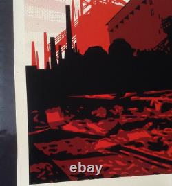 Shepard Fairey'war Is Over' Rare Early Limited Edition Imprimé Encadré
