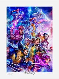 Sideshow Ian MacDonald X-MEN Estampe d'art fine 18x24 Limitée à 350 Rare Hors de Production