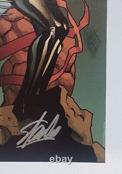 Stan Lee Signed New Avengers #7 On Canvas Marvel Comics Spider-man Wolverine Art