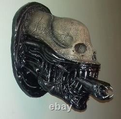 Statue de tête de crâne d'Alien Prometheus Xenomorph, sculpture d'art rare.