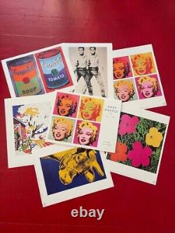 Succession Andy Warhol Rare 1989 Portfolio de lithographies d'art pop Set de 6 impressions