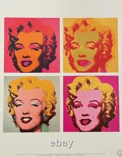 Succession Andy Warhol Rare 1989 Portfolio de lithographies d'art pop Set de 6 impressions