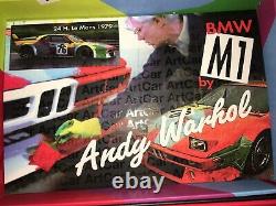 Super Rare & Difficile À Trouver! Voler Andy Warhol Bmw M1 Art Voiture Fente Voiture