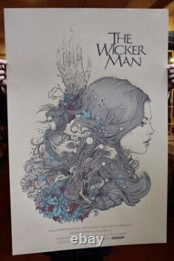 The Wicker Man Richey Beckett Rare S/n Ltd Ed Screen Print 24x36 Nt Mondo