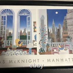 Thomas McKnight Manhattan Impression d'art par Chalk And Vermilion 1995 Rare Mcm