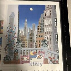 Thomas McKnight Manhattan Impression d'art par Chalk And Vermilion 1995 Rare Mcm