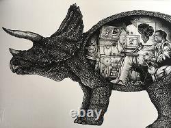 Ultra Rare Jurassic Park Nedry's Revenge Signé Paul Jackson Art Print 117/250