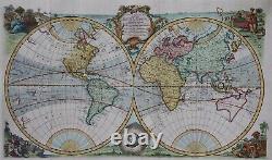 Une Carte Nouvelle Et Précise De Tout Le Monde Connu Eman Bowen 1744 Rare Carte Du Monde