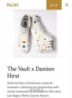 Vans Damien Hirst Palms Vault Slip Ons Polka Dots Checkerboard Sz 9 Rare Art