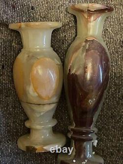 Vases en granit (poids lourd, bien travaillés) Rares (une vente pour 2)
