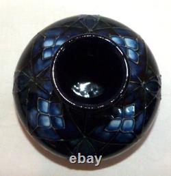 Vintage Moorcroft Lattice Design Vase Sally Tufin 1992 Décoré Par Bm Rare