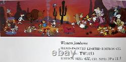 Western Jamboree Hanna Barbera Animation Art Peint À La Main Cel. Signé Mint Rare