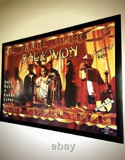 Wu-tang Poster Raekwon Cuban Linx Signed Rare Cappadonna U-god